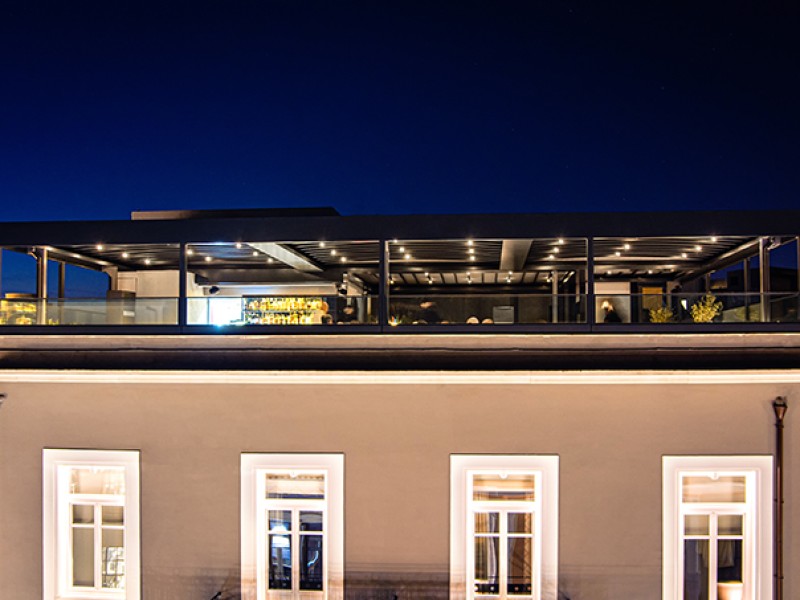 Motorised roofs and glass systems @ Mira-Me boutique Hotel, Athens