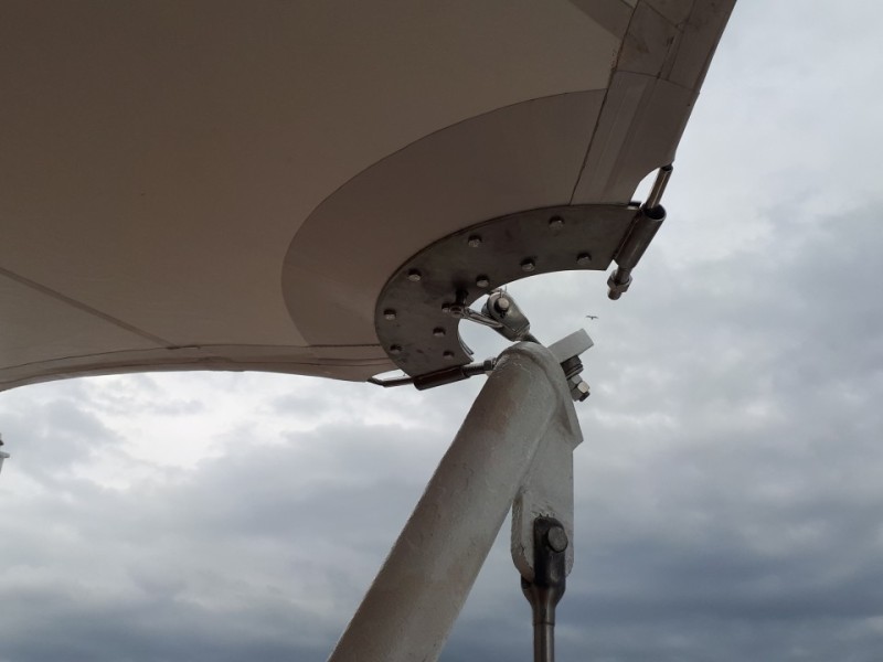 Tensile membrane structure @ Mein Schiff Herz cruise ship of TUI