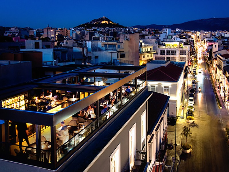 Motorised roofs and glass systems @ Mira-Me boutique Hotel, Athens